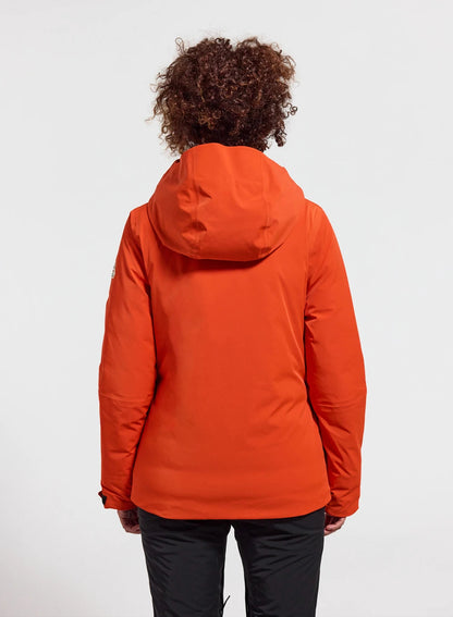 Pyrenex Nova women's down parka jacket orange