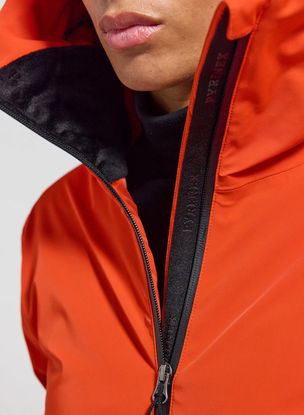 Pyrenex Nova women's down parka jacket orange