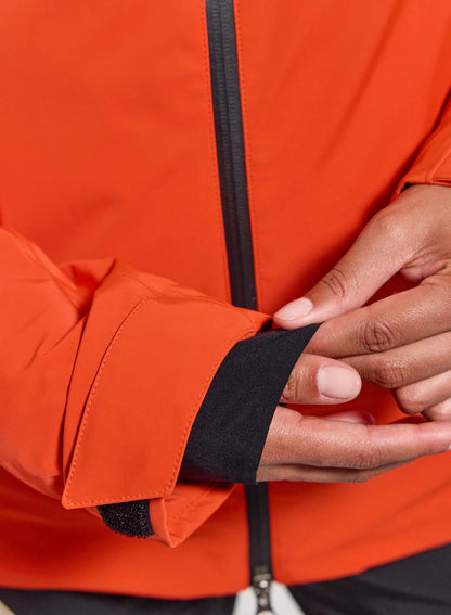 Pyrenex Nova women's down parka jacket orange