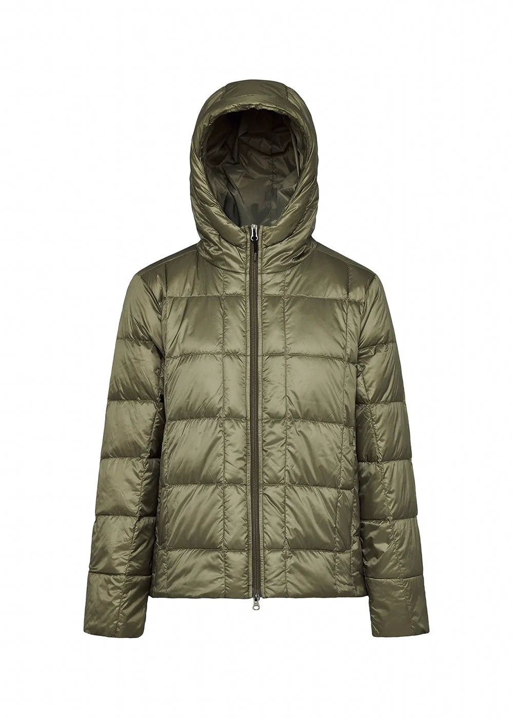 Pyrenex Bassia lightweight hooded women's down jacket khaki