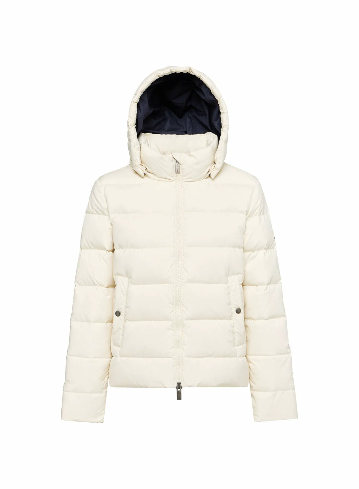 Women's Pyrenex Spoutnic down jacket with removable hood white