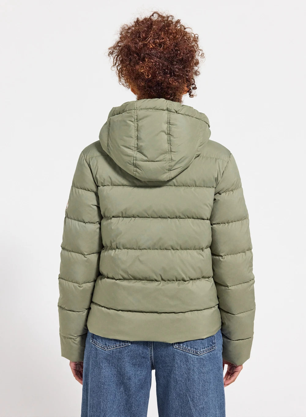 Women's Pyrenex Spoutnic down jacket with removable hood in light khaki