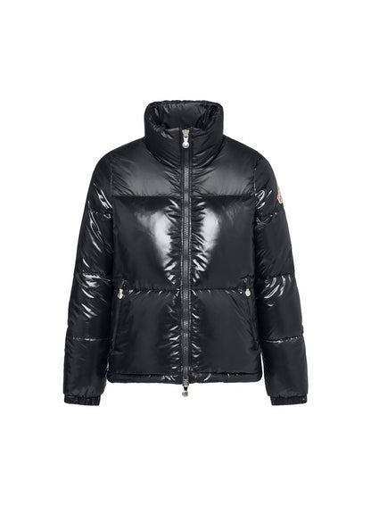 Pyrenex Goldin short shiny down jacket for women black