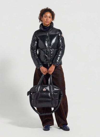 Pyrenex Goldin short shiny down jacket for women black