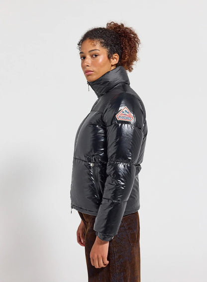 Pyrenex Goldin short shiny down jacket for women black