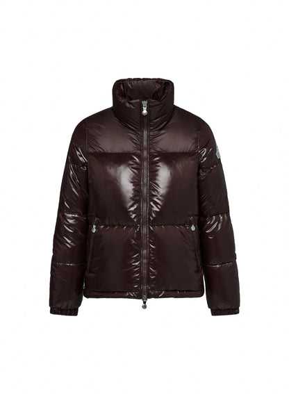 Pyrenex Goldin dark brown women's glossy down jacket