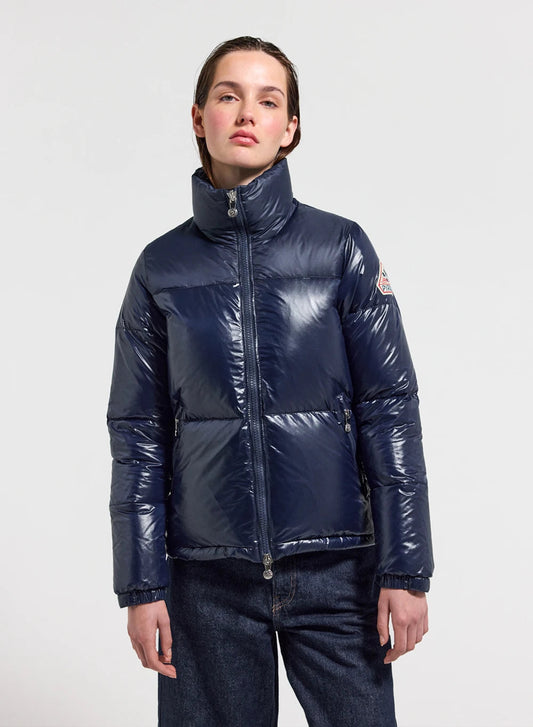 Short shiny down jacket for women Pyrenex Goldin Amiral