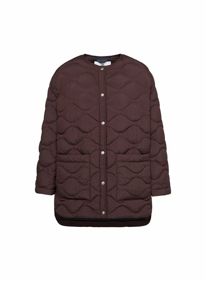 Lightweight women's down jacket Pyrenex Sienna brown