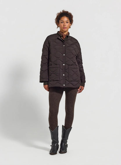 Lightweight women's down jacket Pyrenex Sienna brown