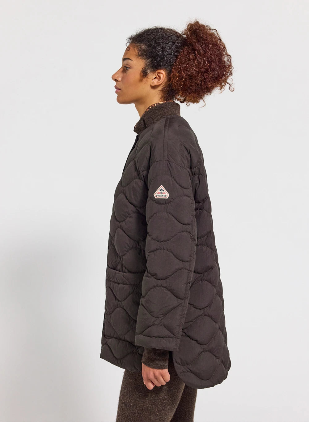 Lightweight women's down jacket Pyrenex Sienna brown