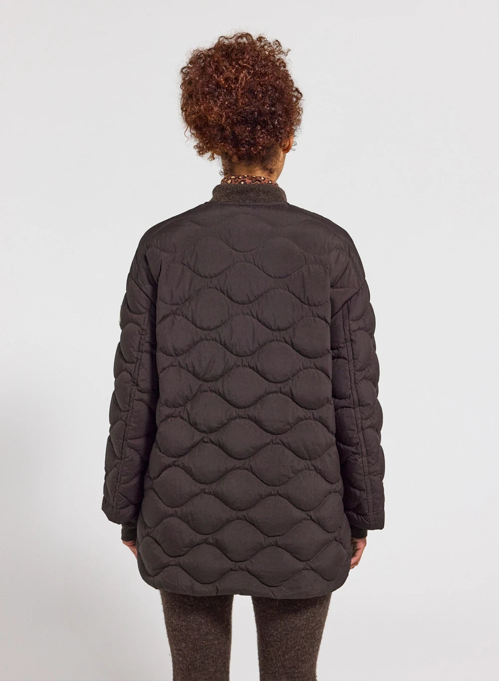 Lightweight women's down jacket Pyrenex Sienna brown