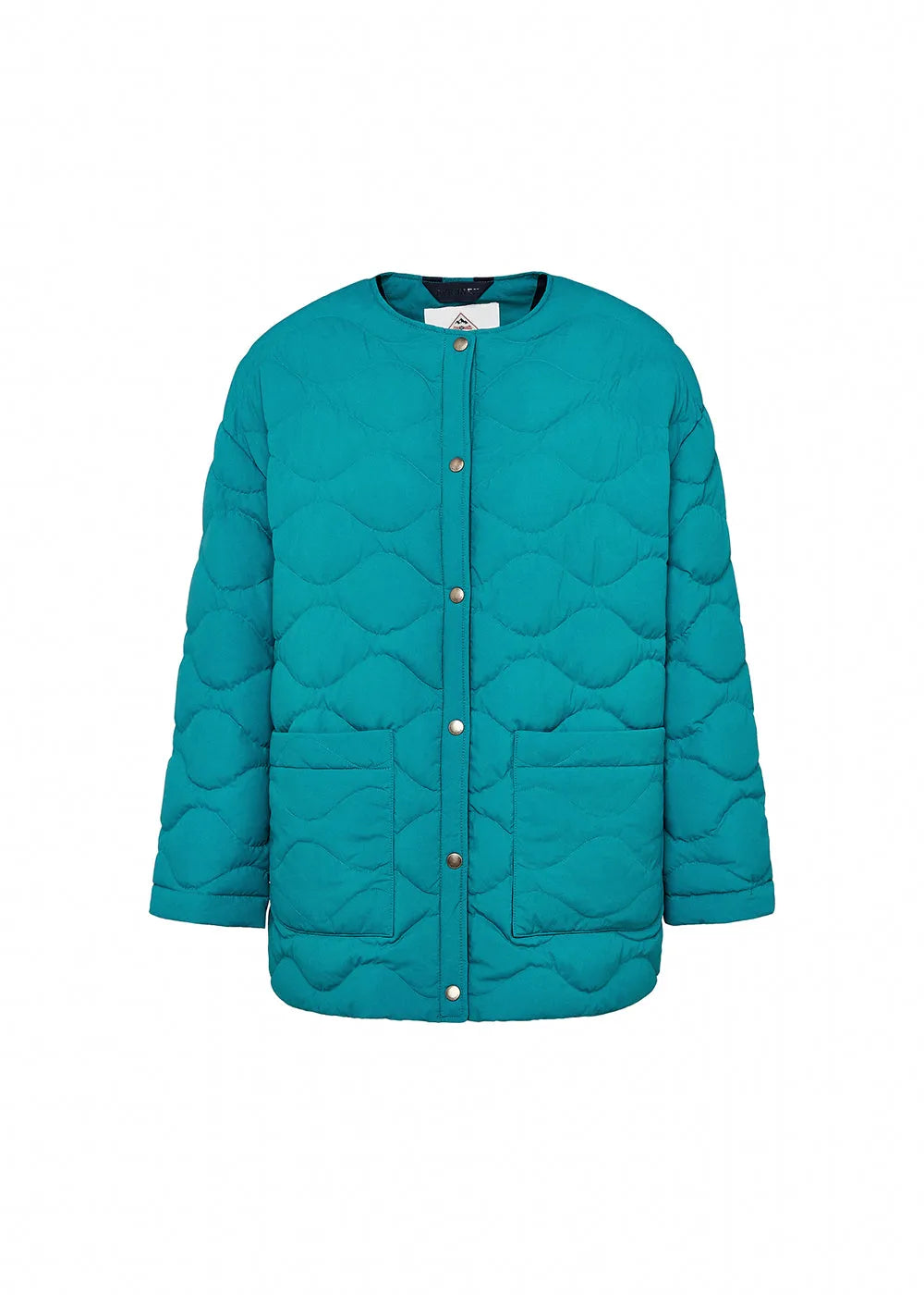 Lightweight women's down jacket Pyrenex Sienna turquoise blue