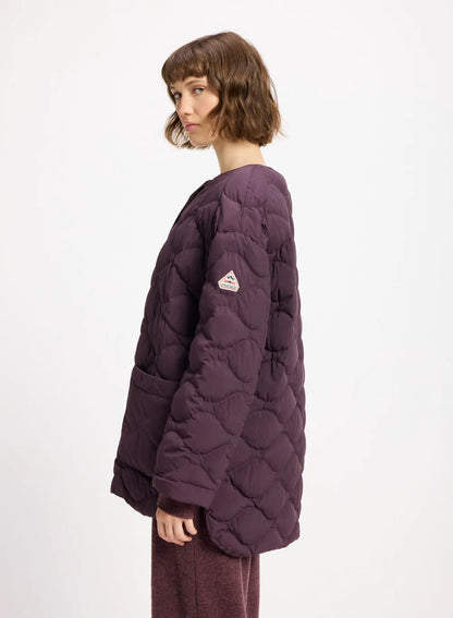 Lightweight women's down jacket Pyrenex Sienna burgundy