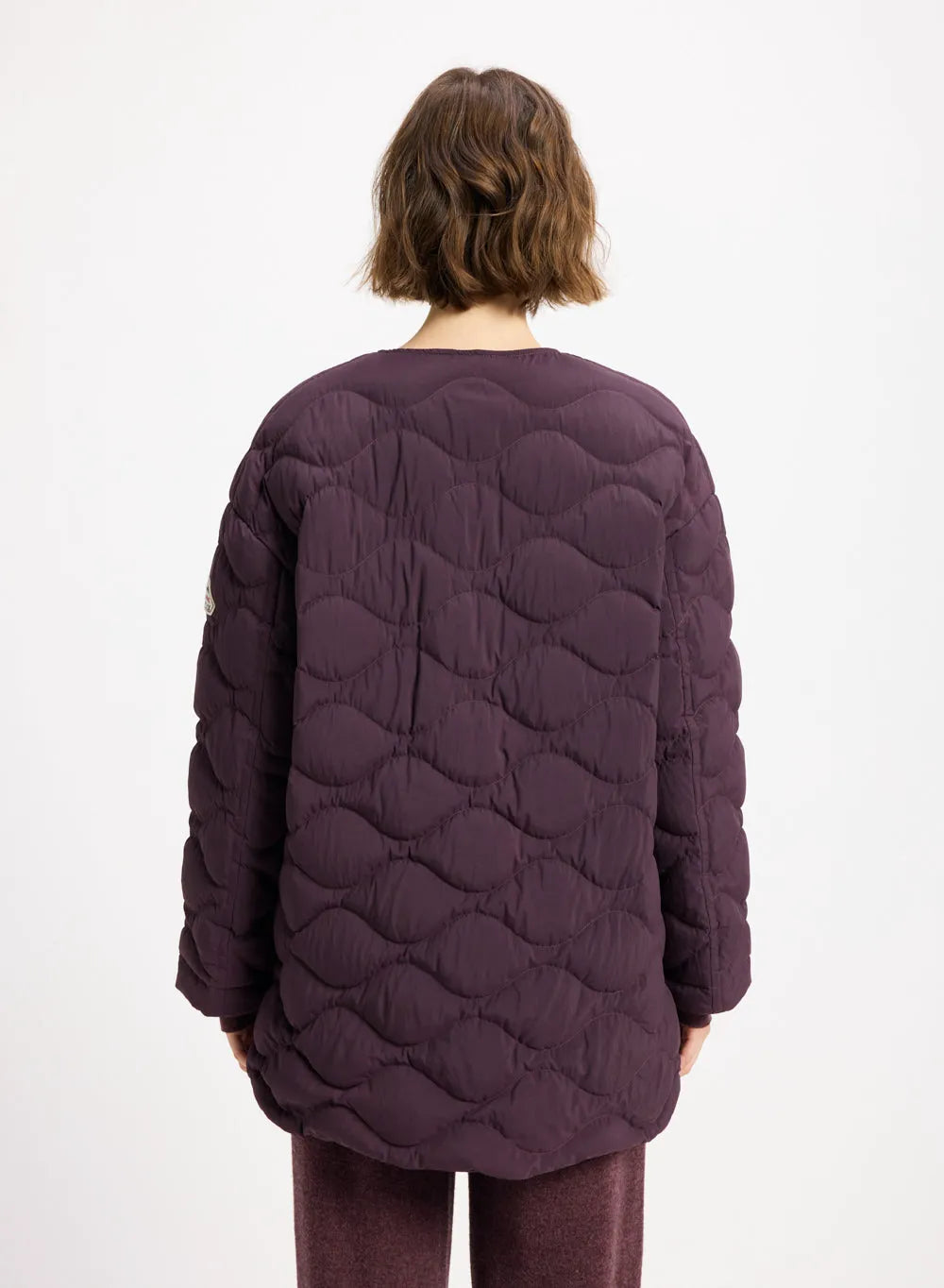 Lightweight women's down jacket Pyrenex Sienna burgundy