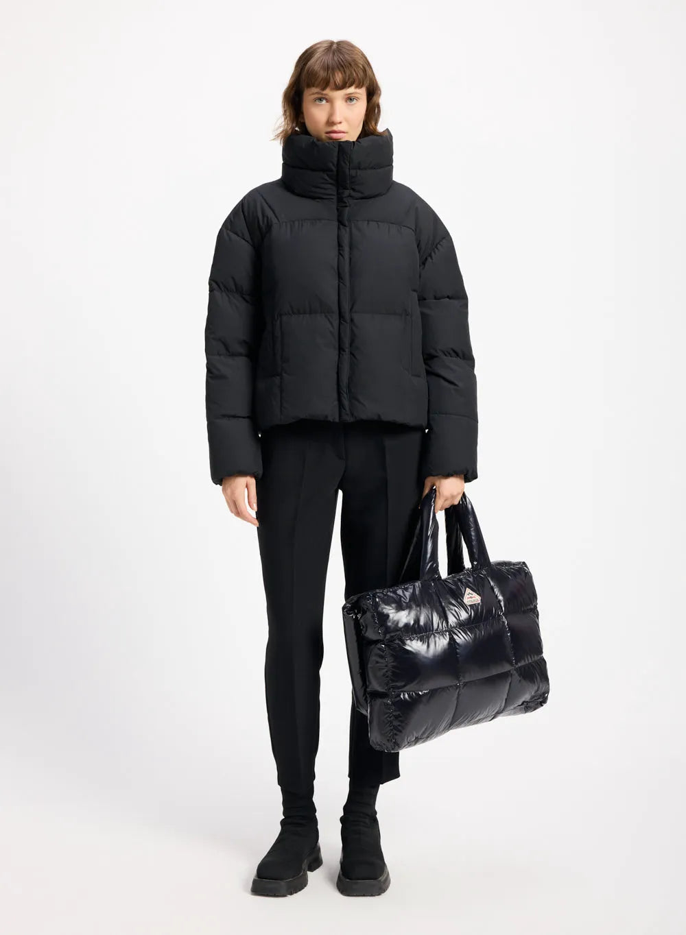 Women's short down jacket Pyrenex Harmonie Crop Black