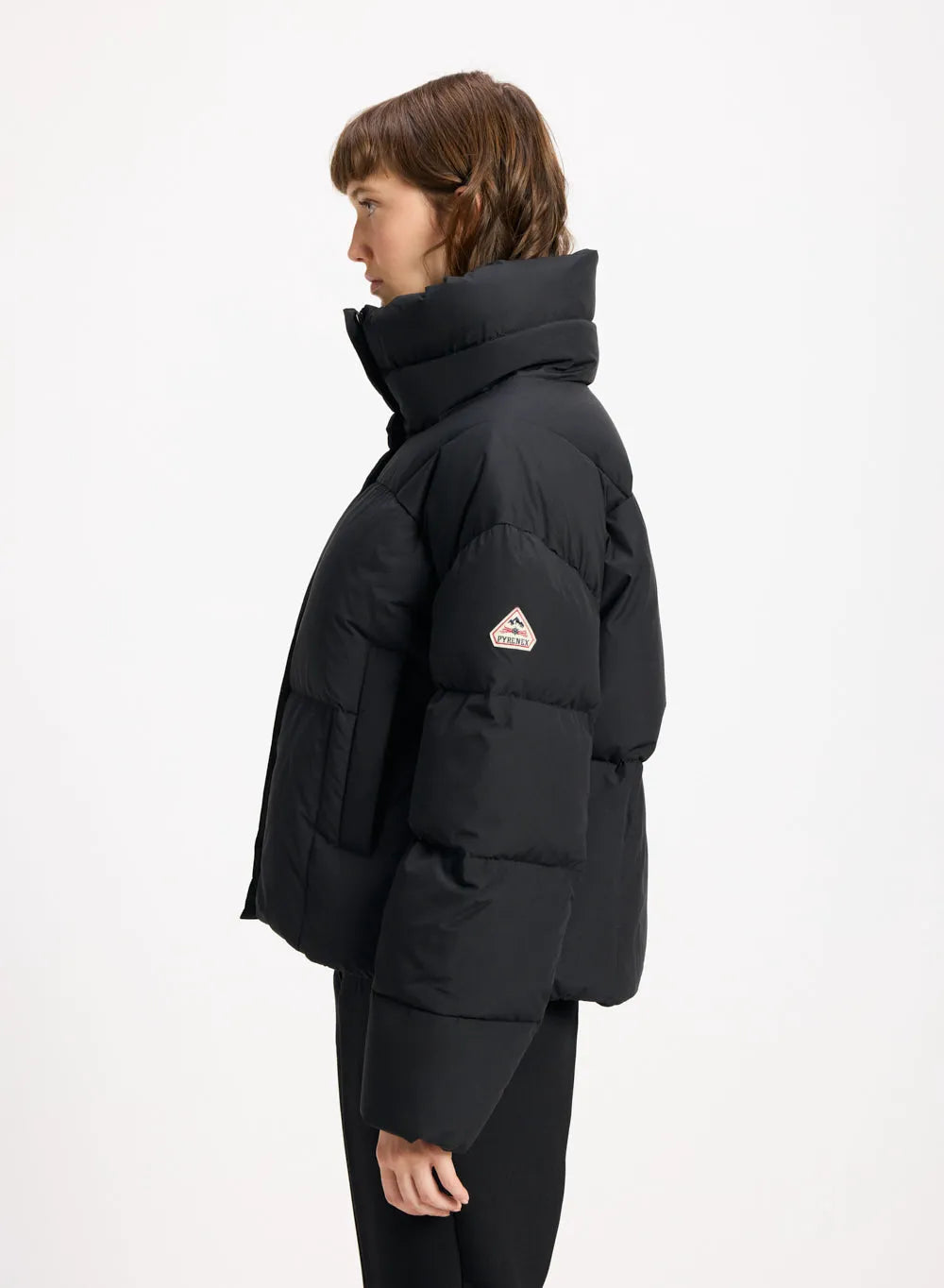 Women's short down jacket Pyrenex Harmonie Crop Black