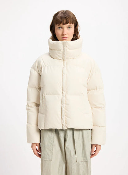 Women's short down jacket Pyrenex Harmonie Crop light beige