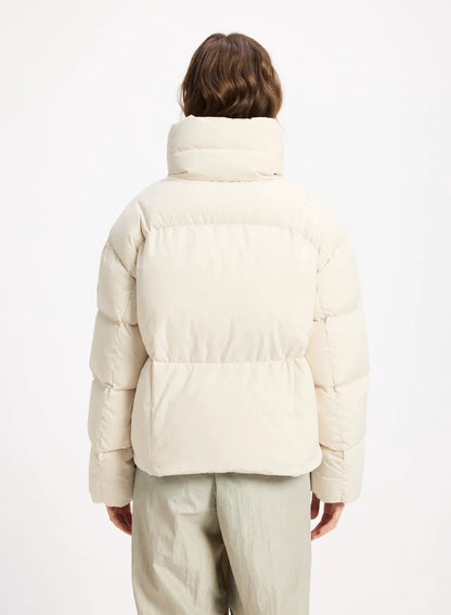 Women's short down jacket Pyrenex Harmonie Crop light beige