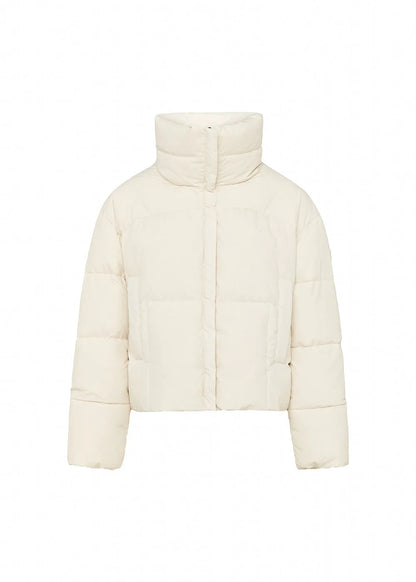 Women's short down jacket Pyrenex Harmonie Crop light beige