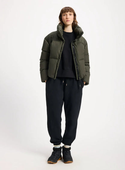 Short women's down jacket Pyrenex Harmonie Crop khaki