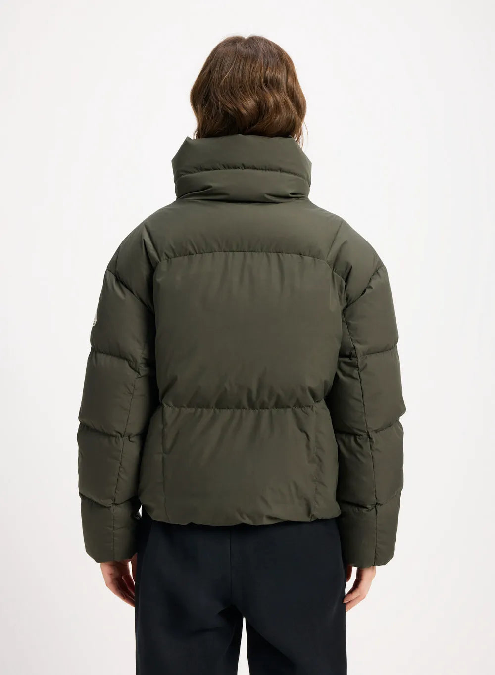 Short women's down jacket Pyrenex Harmonie Crop khaki