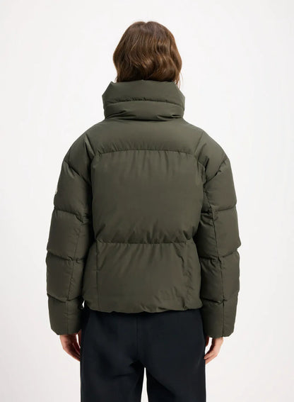 Short women's down jacket Pyrenex Harmonie Crop khaki
