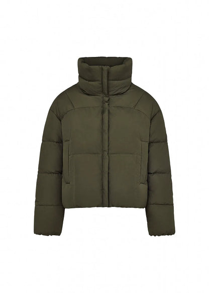 Short women's down jacket Pyrenex Harmonie Crop khaki