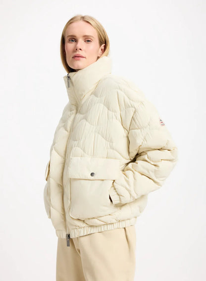 Short bomber down jacket Pyrenex Enola cream