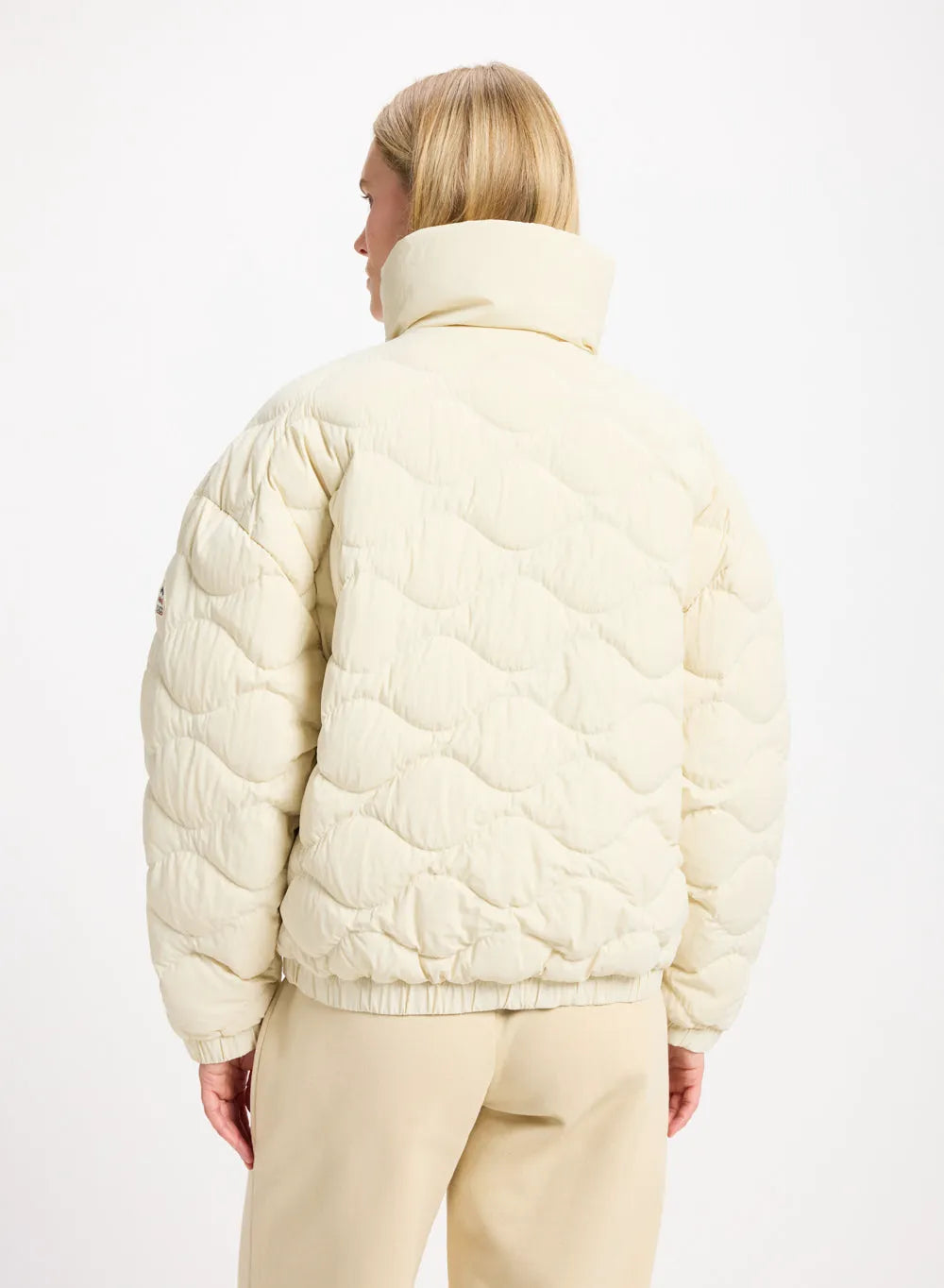 Short bomber down jacket Pyrenex Enola cream
