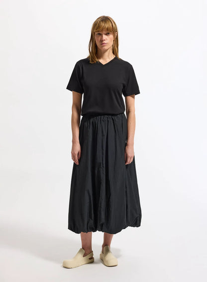 Women's V-neck organic cotton T-shirt Pyrenex Crocus black