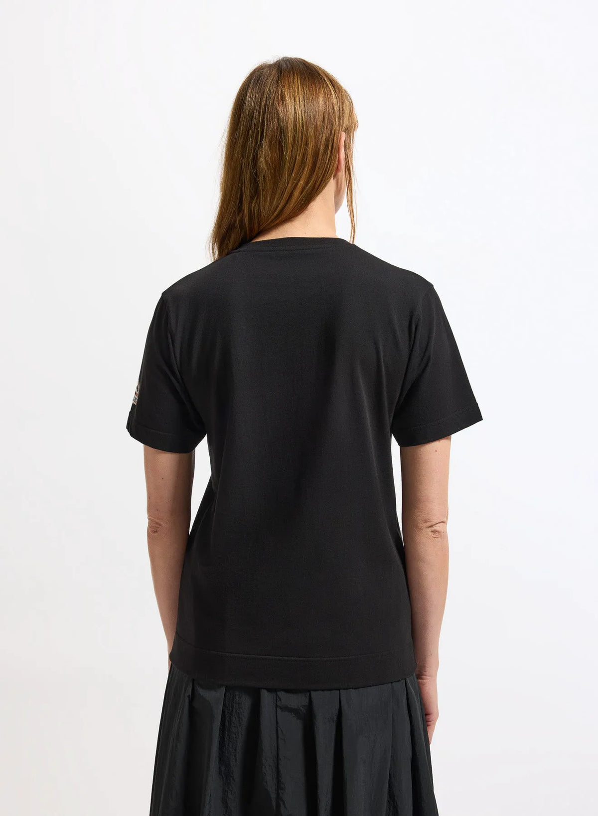 Women's V-neck organic cotton T-shirt Pyrenex Crocus black