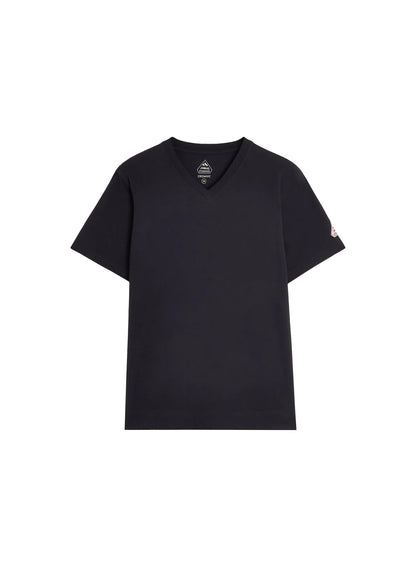 Women's V-neck organic cotton T-shirt Pyrenex Crocus black