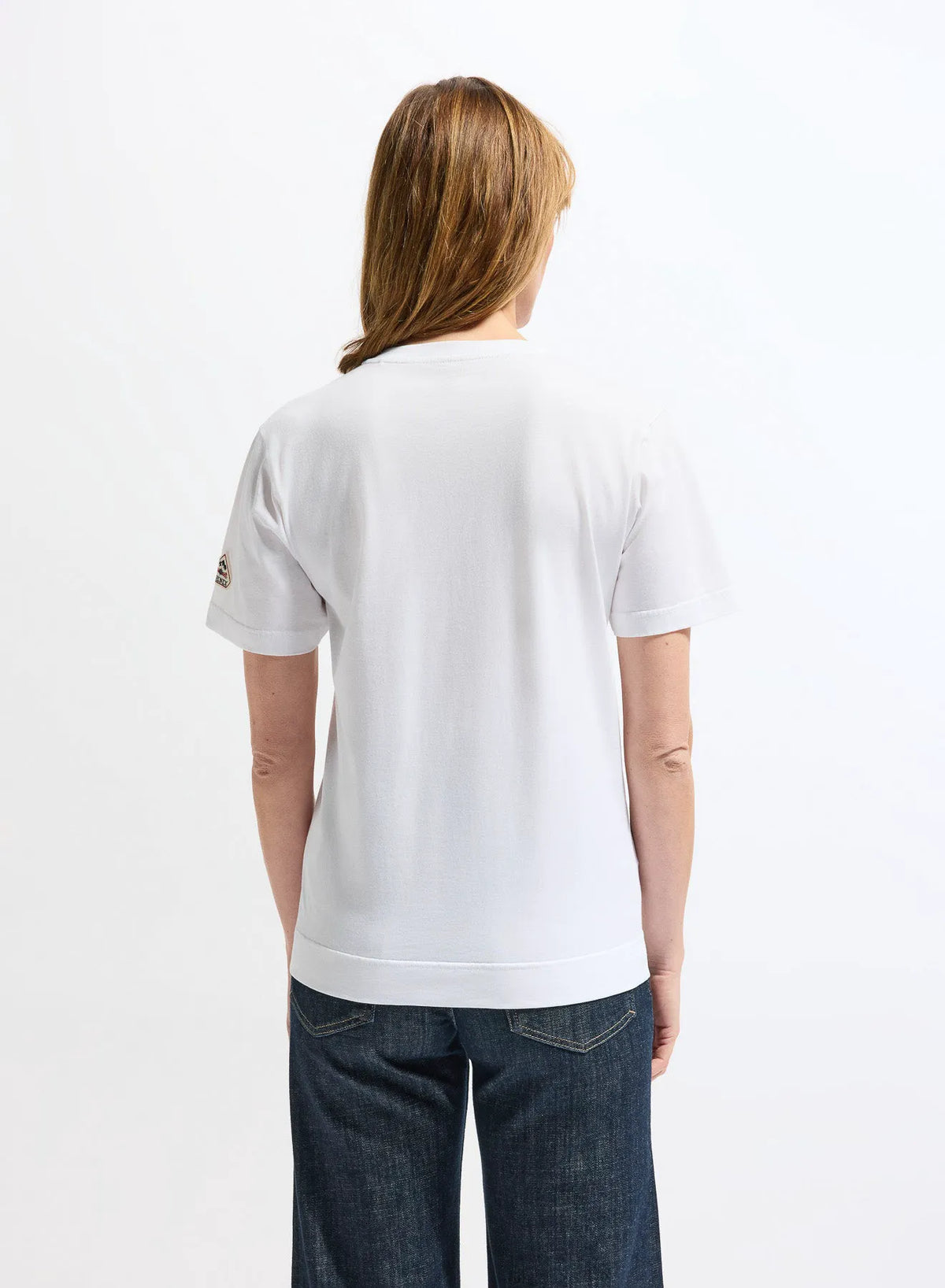 Pyrenex Crocus women's organic cotton V-neck T-shirt in white