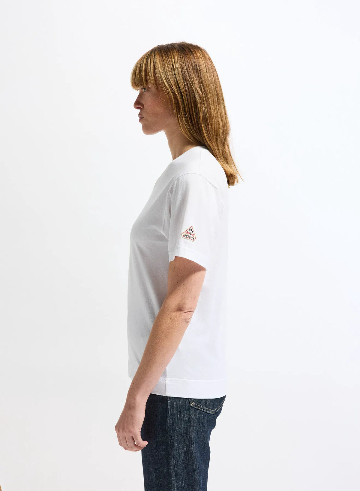 Pyrenex Crocus women's organic cotton V-neck T-shirt in white