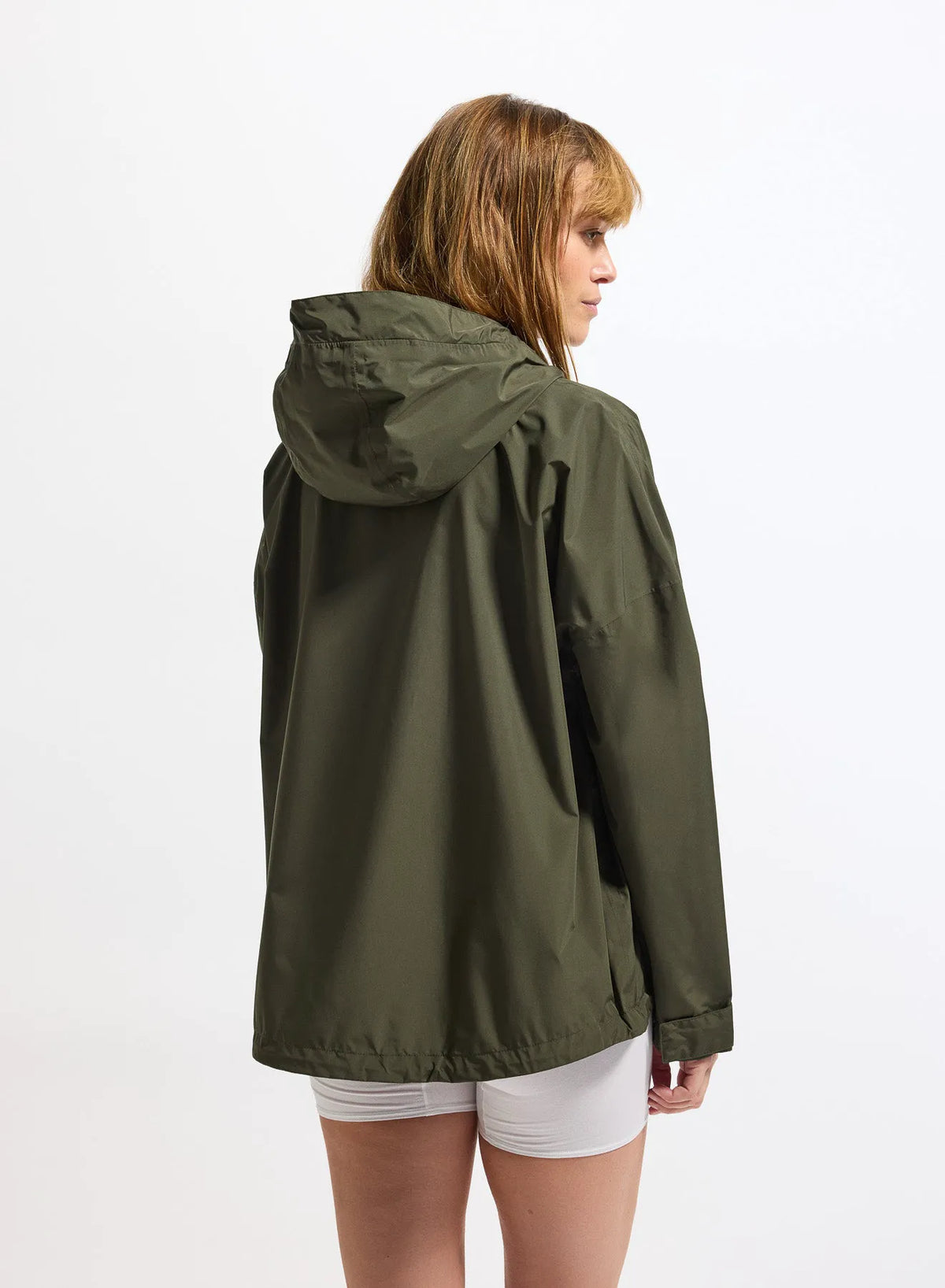 Women's waterproof windbreaker Pyrenex Pyrite khaki green