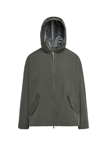 Women's waterproof windbreaker Pyrenex Pyrite khaki green
