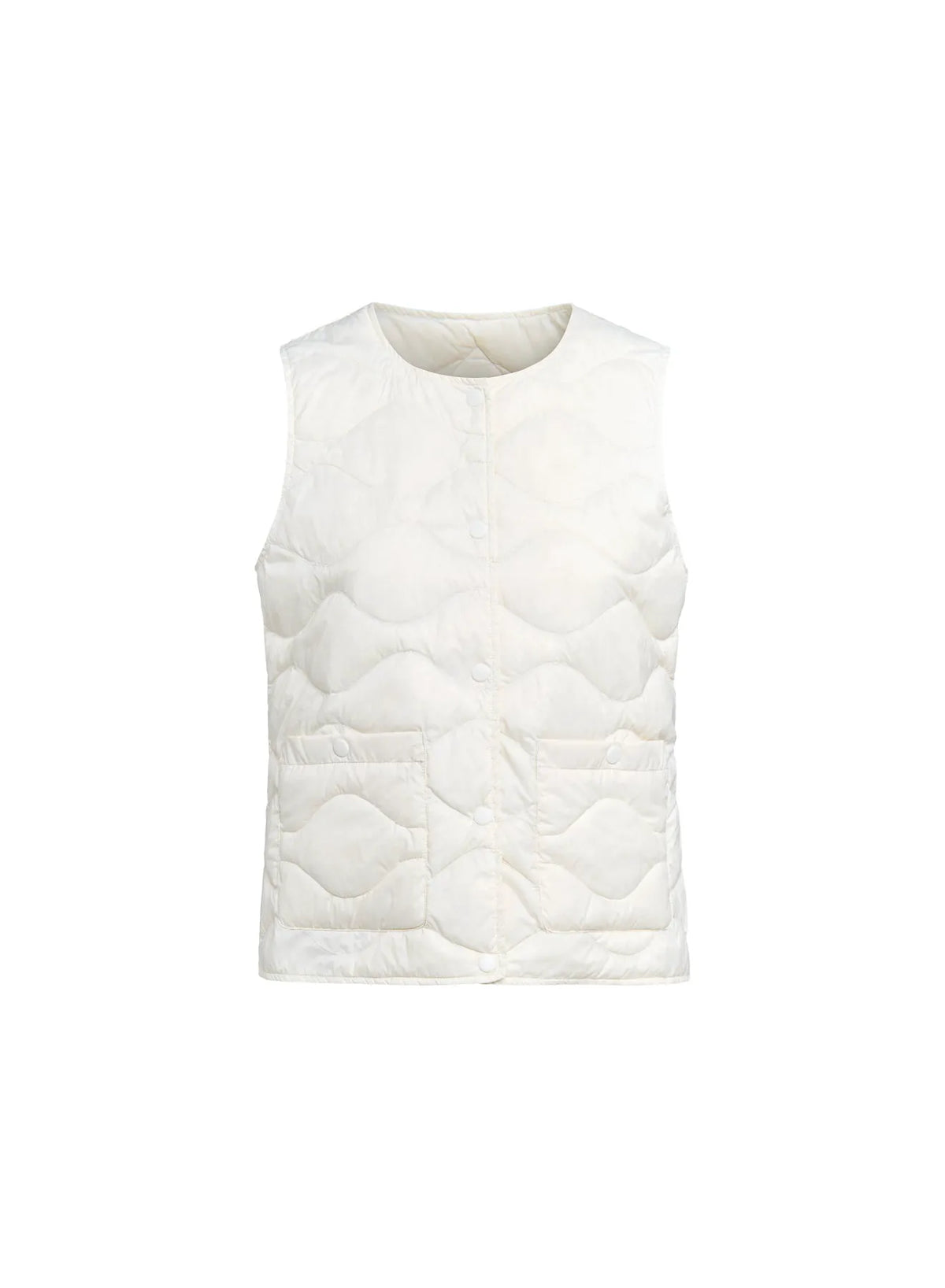 Ultra-lightweight sleeveless down gilet for women Pyrenex Orite Vest white