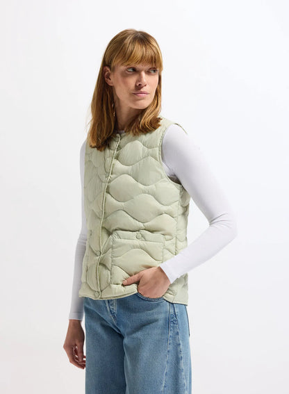 Pyrenex Orite Vest ultra-lightweight sleeveless women's down jacket pastel green