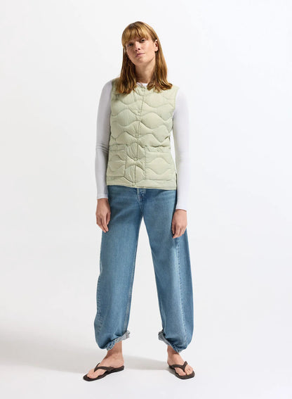 Pyrenex Orite Vest ultra-lightweight sleeveless women's down jacket pastel green