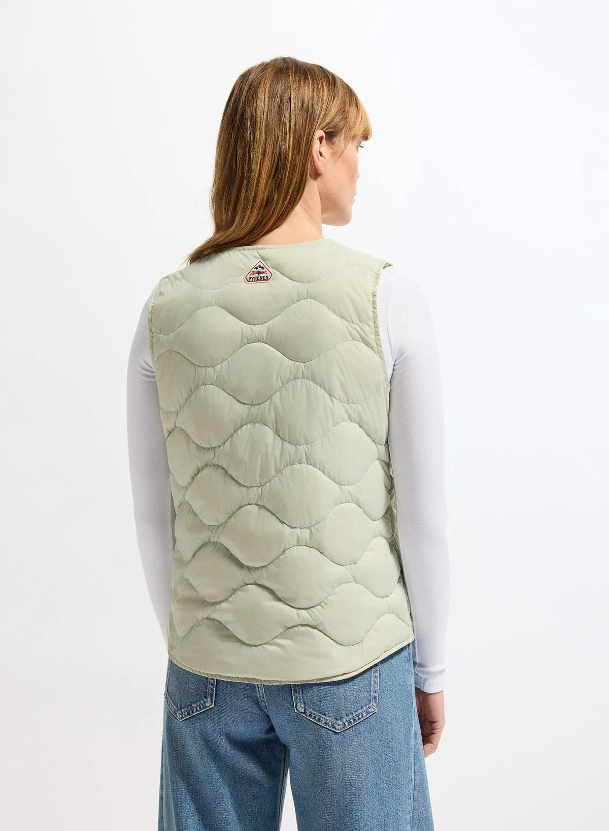Pyrenex Orite Vest ultra-lightweight sleeveless women's down jacket pastel green