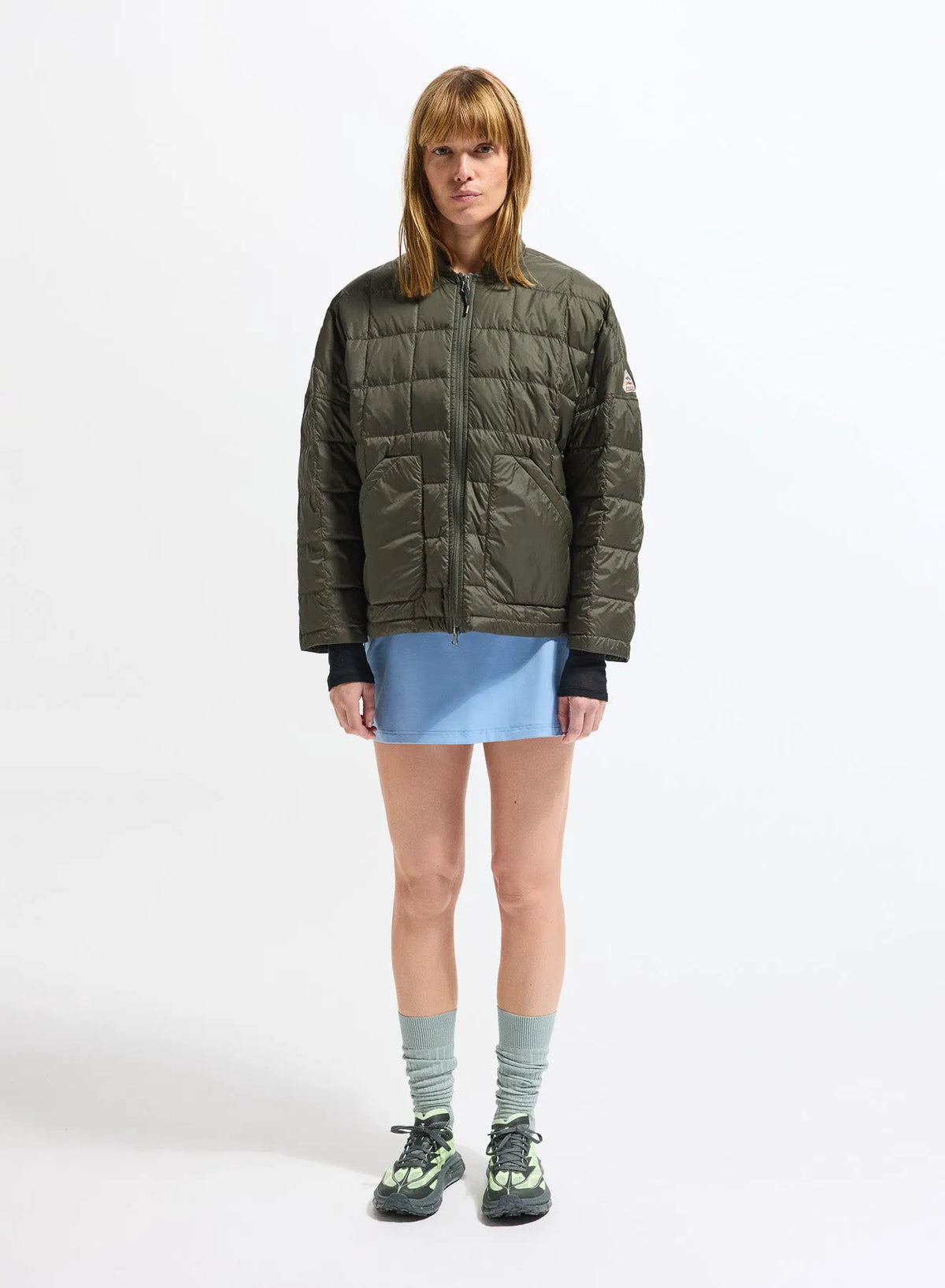 Pyrenex Gypse lightweight women's down jacket khaki green