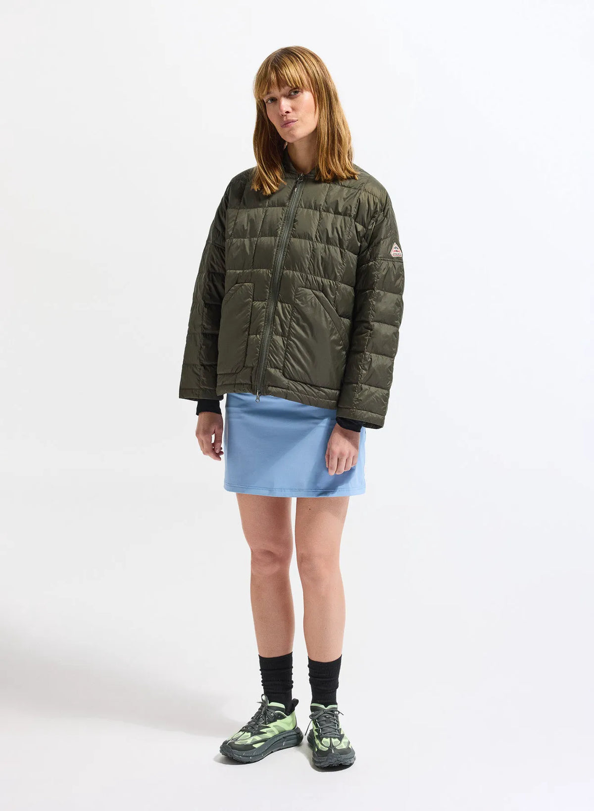 Pyrenex Gypse lightweight women's down jacket khaki green