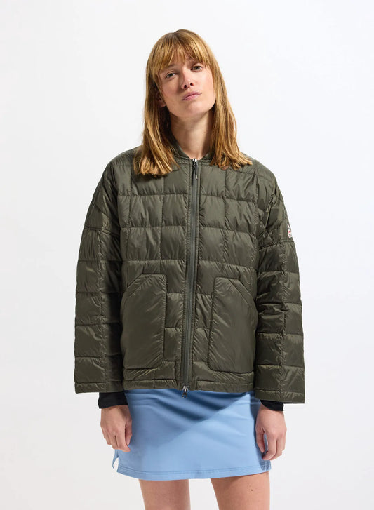 Pyrenex Gypse lightweight women's down jacket khaki green