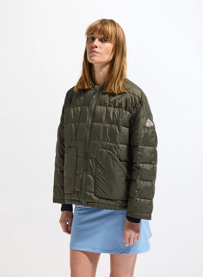 Pyrenex Gypse lightweight women's down jacket khaki green