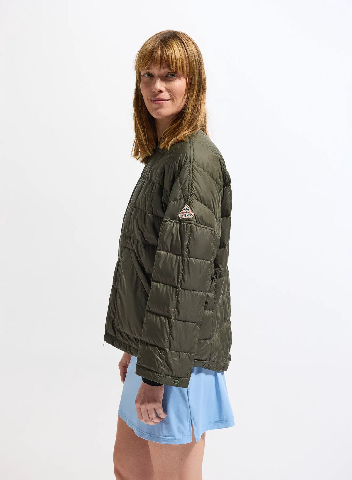 Pyrenex Gypse lightweight women's down jacket khaki green