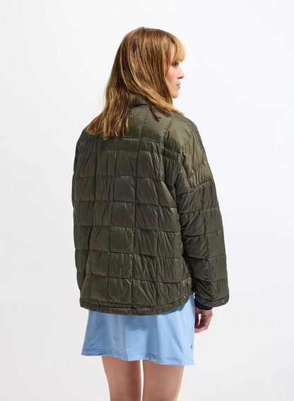 Pyrenex Gypse lightweight women's down jacket khaki green