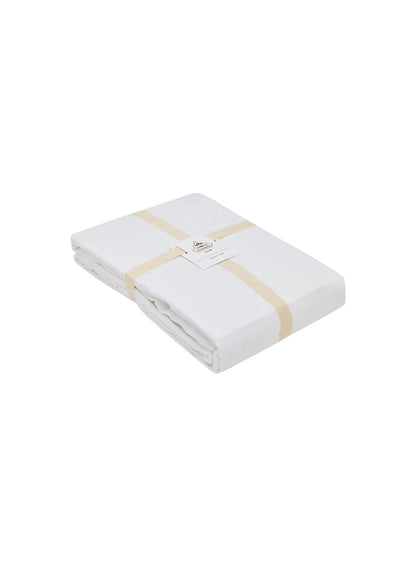 Lily plain white cotton and TENCEL™ Lyocell duvet cover