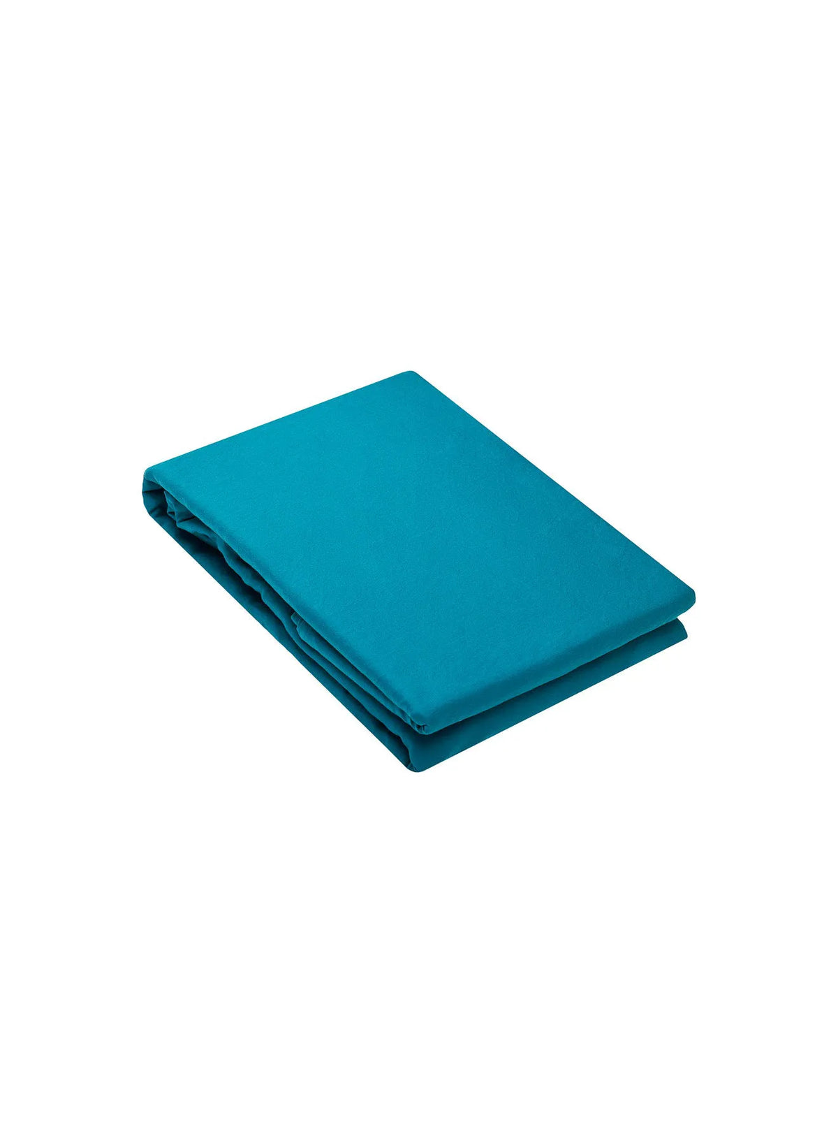 Lily duvet cover plain peacock blue in cotton and TENCEL™ Lyocell