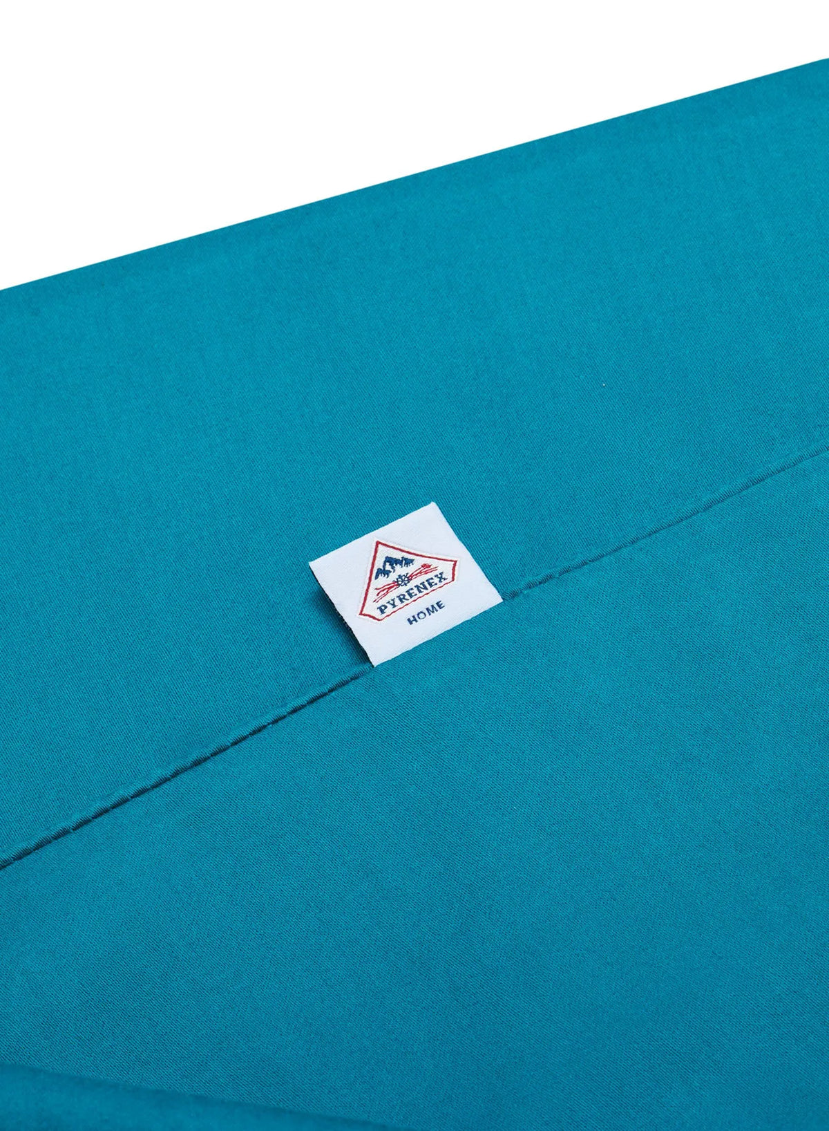 Lily duvet cover plain peacock blue in cotton and TENCEL™ Lyocell