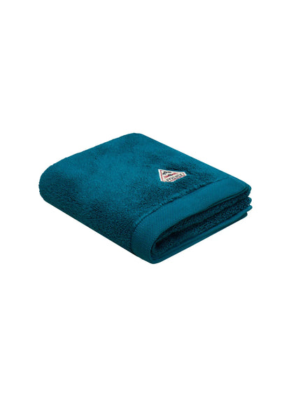 Hana peacock blue bath towel